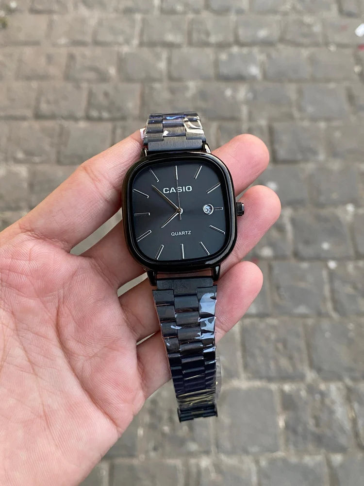 Casio Analog Unisex Classic Quartz Black Metal Watch