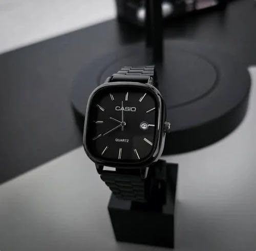 Casio Analog Unisex Classic Quartz Black Metal Watch