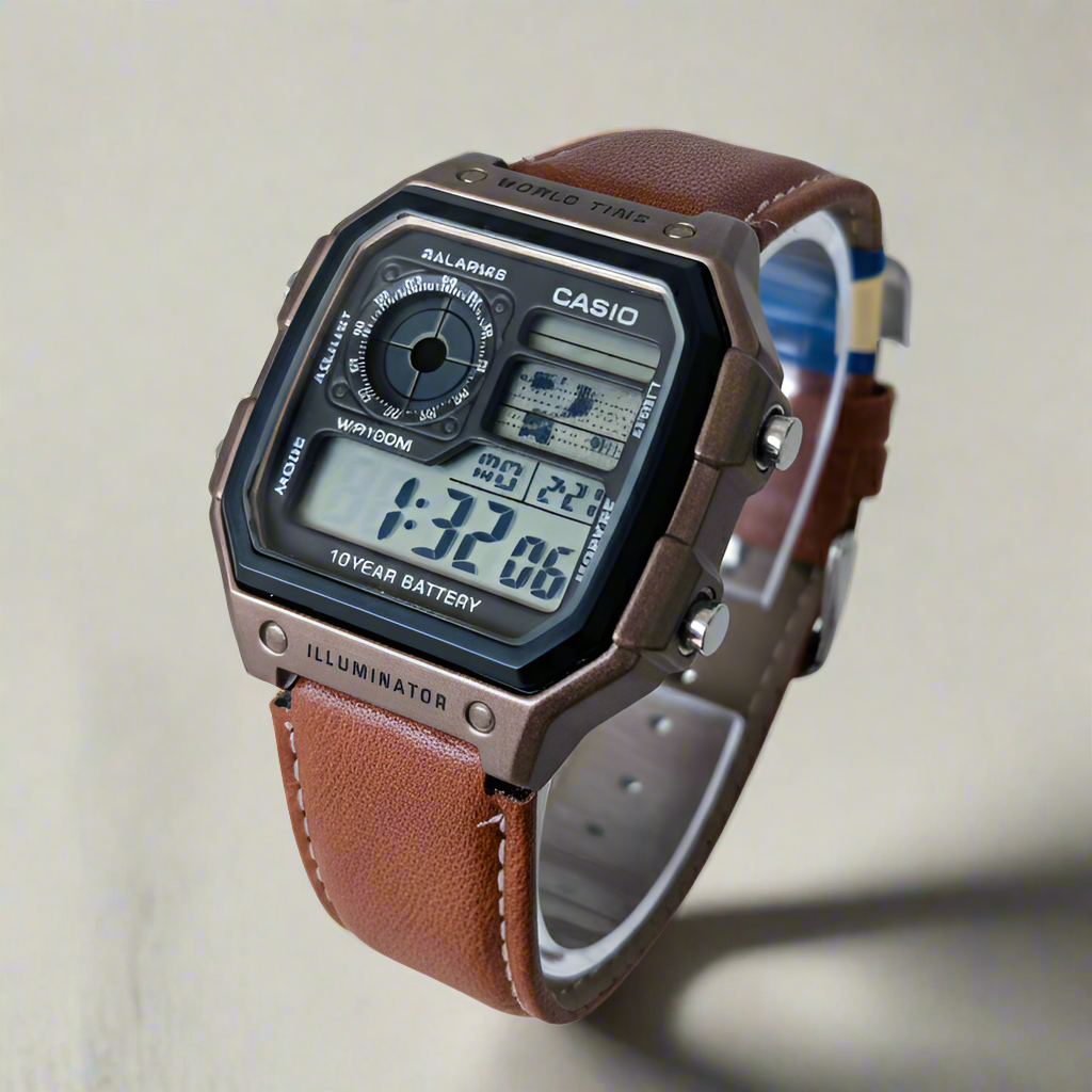Casio World Time AE1200 illuminator