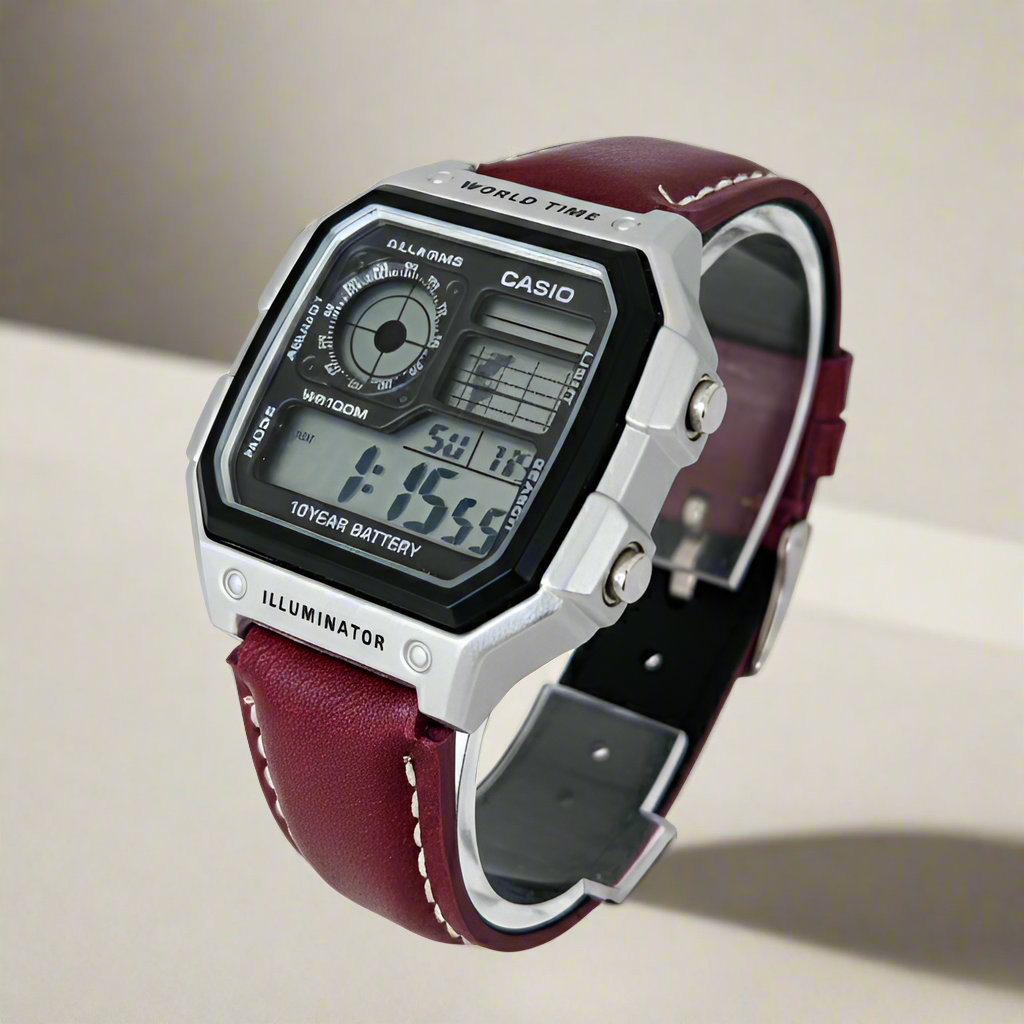 Casio World Time AE1200 illuminator