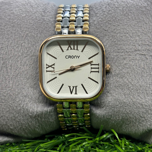 Crony Stainless Steel Quartz Watch for women