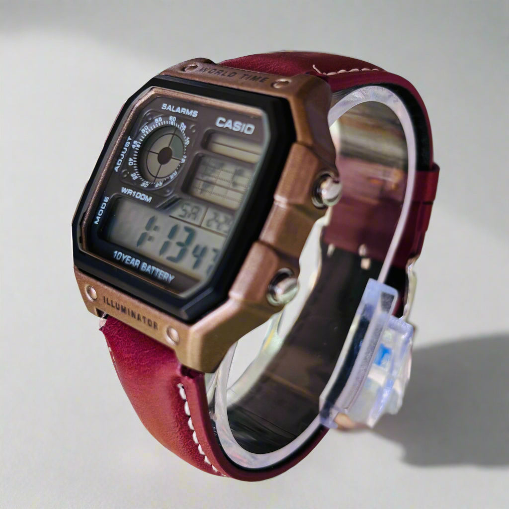 Casio World Time AE1200 illuminator