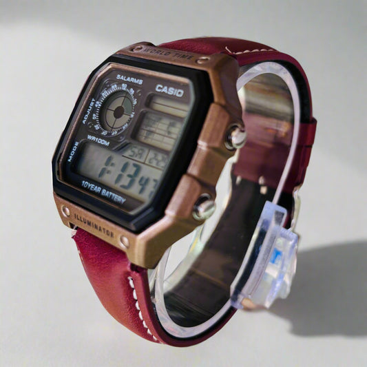 Casio World Time AE1200 illuminator