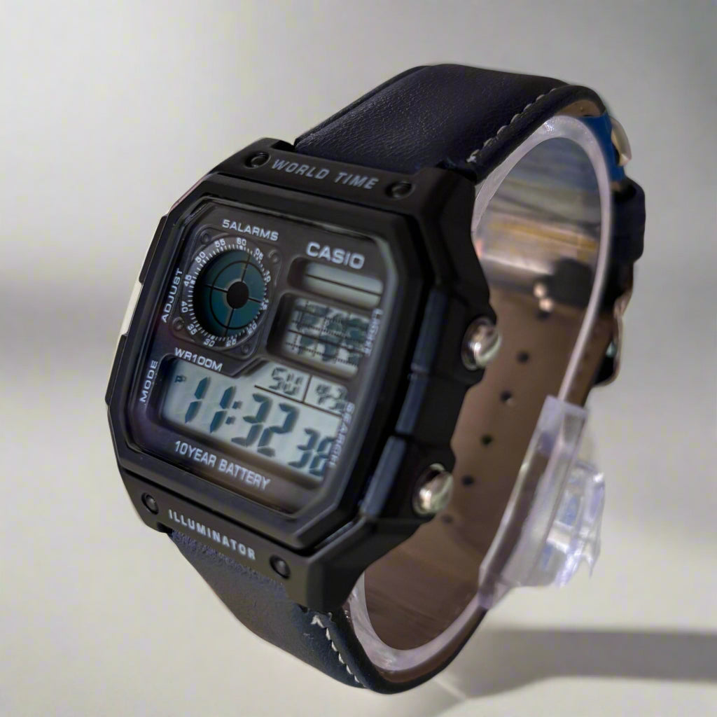 Casio World Time AE1200 illuminator