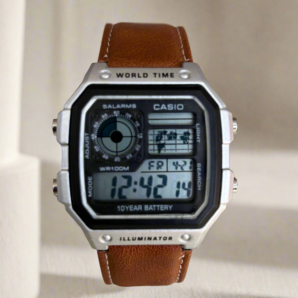 Casio World Time AE1200 illuminator