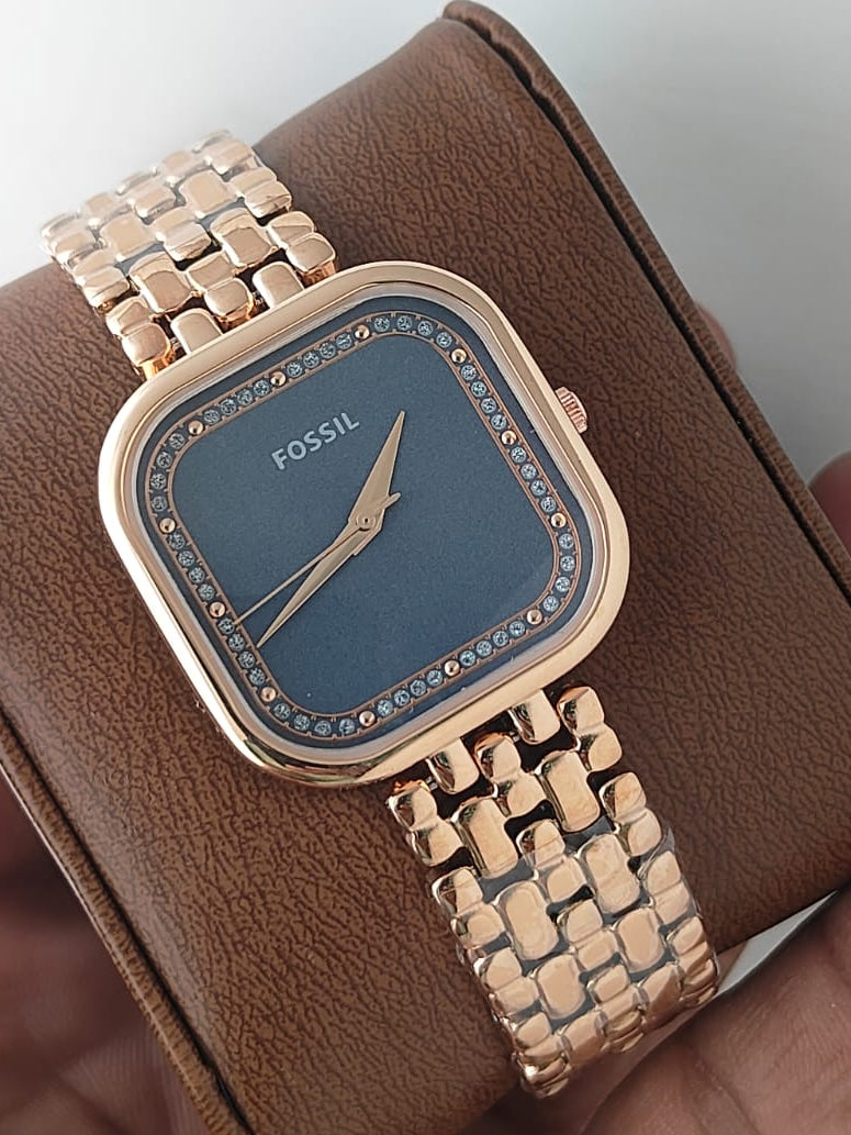 Fossil Women’s Rose Gold & Silver Two-Tone Analog Watch