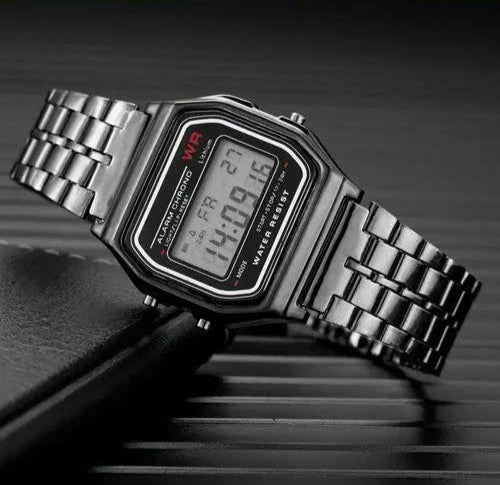 Casio Master Digital 4 Colours Vintage Square Dial Unisex WR Watch for Men Women