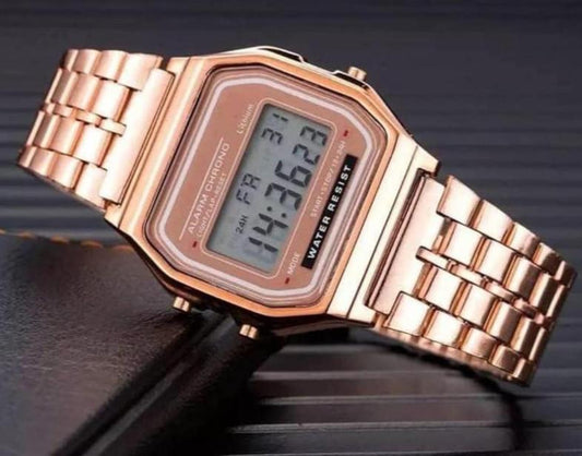 Casio Master Digital 4 Colours Vintage Square Dial Unisex WR Watch for Men Women
