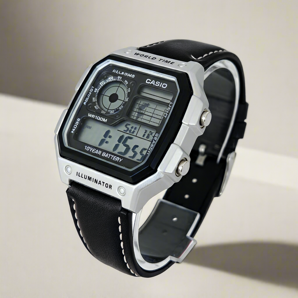 Casio World Time AE1200 illuminator