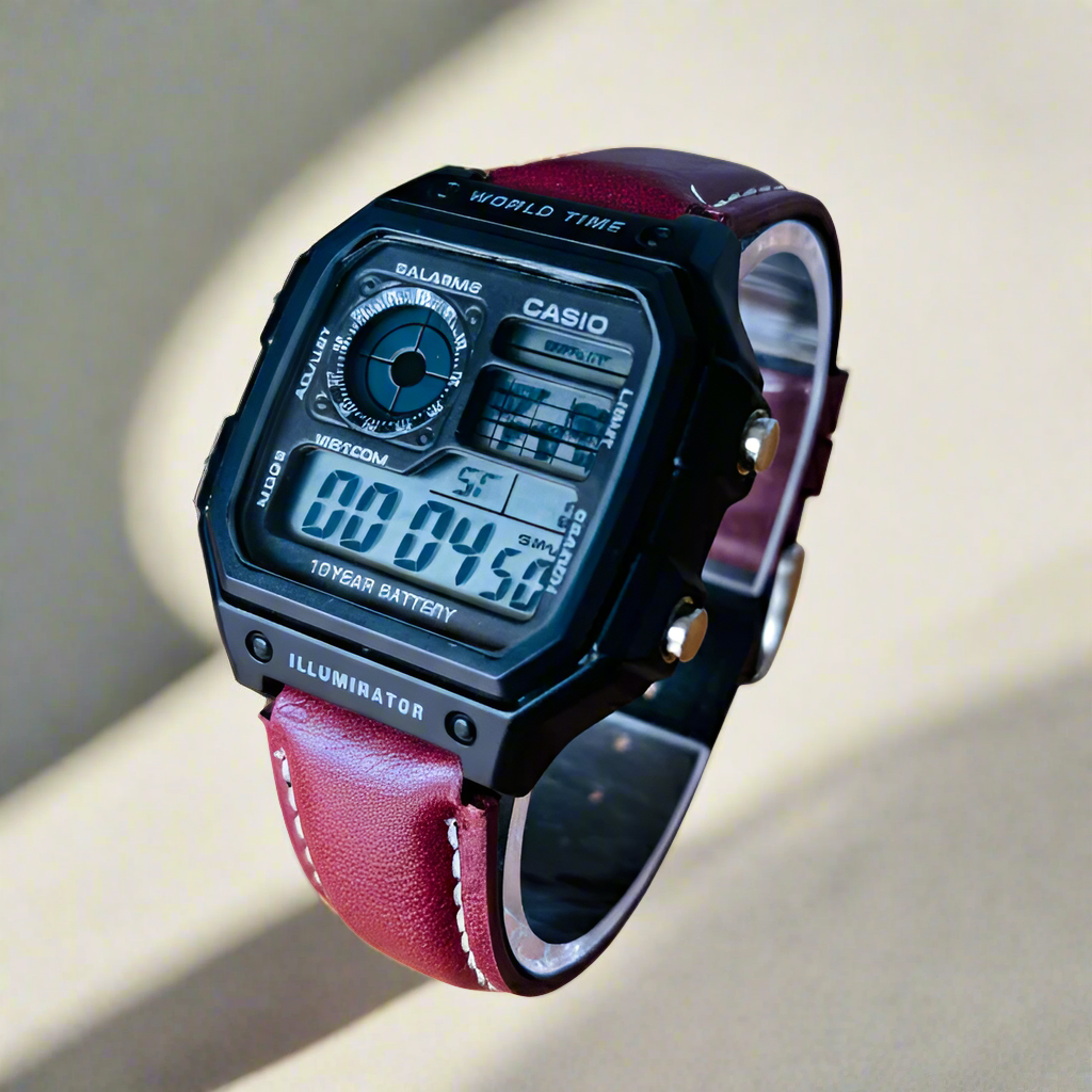 Casio World Time AE1200 illuminator