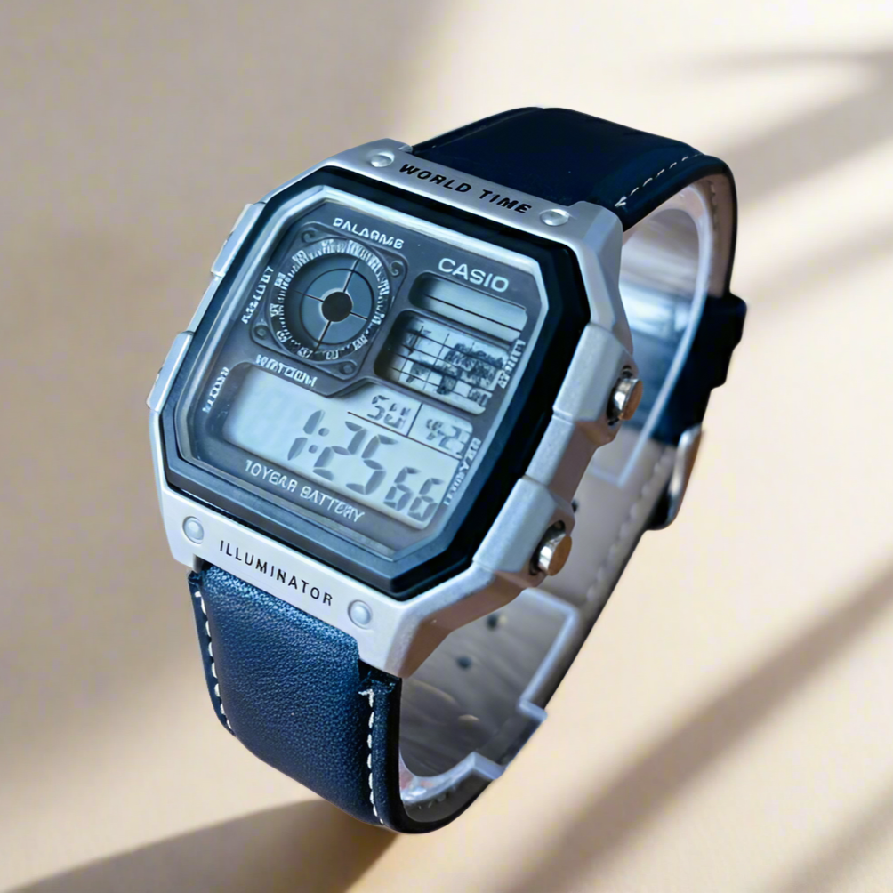 Casio World Time AE1200 illuminator