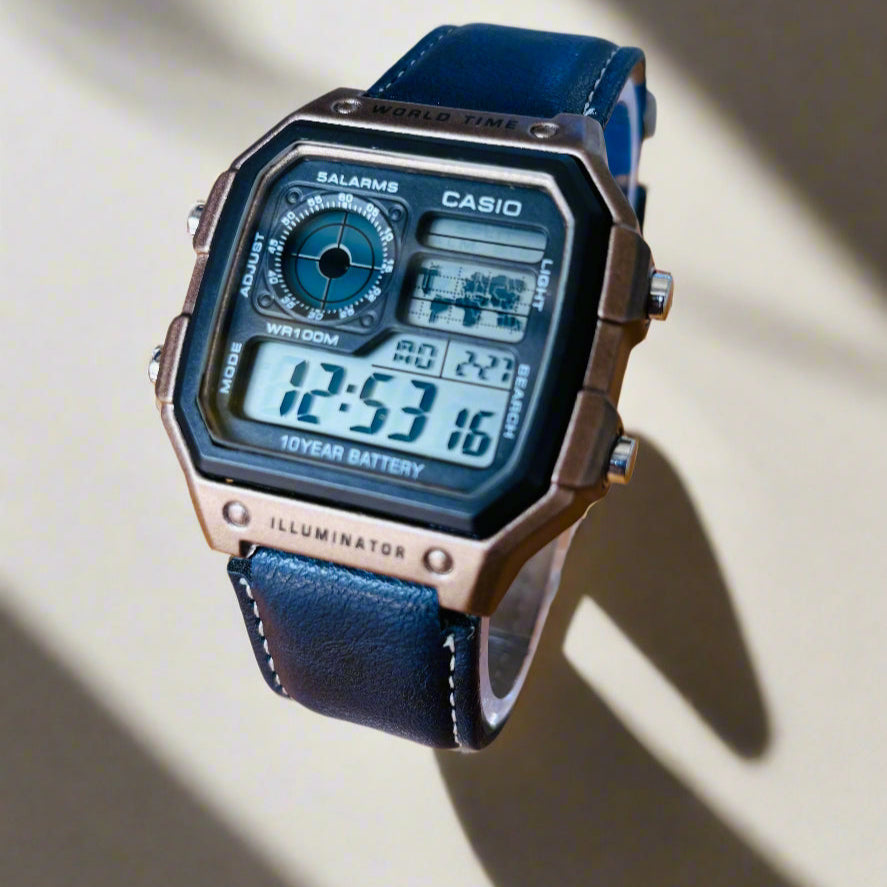 Casio World Time AE1200 illuminator