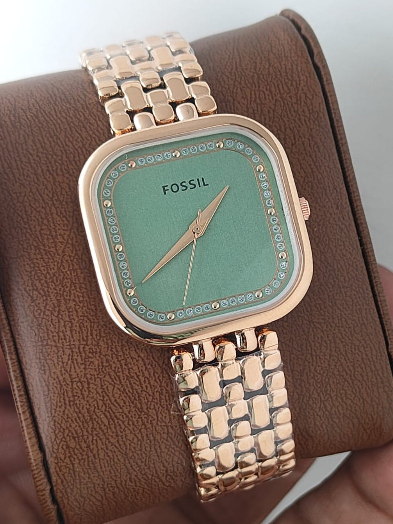 Fossil Women’s Rose Gold & Silver Two-Tone Analog Watch